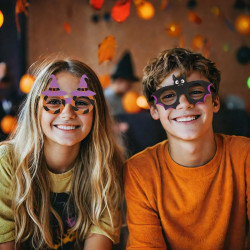 3 LUNETTES EN PAPIER HALLOWEEN