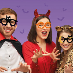 3 LUNETTES EN PAPIER HALLOWEEN