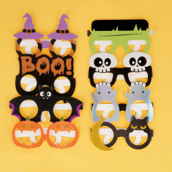3 LUNETTES EN PAPIER HALLOWEEN