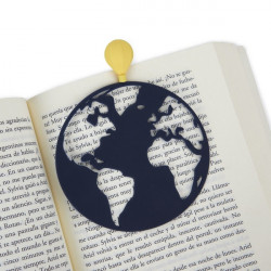 MARQUE PAGE GLOBETROTTER BLEU