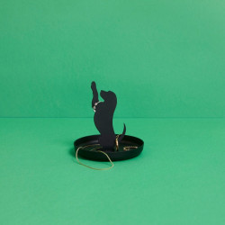 PORTE BAGUES PUPPY NOIR