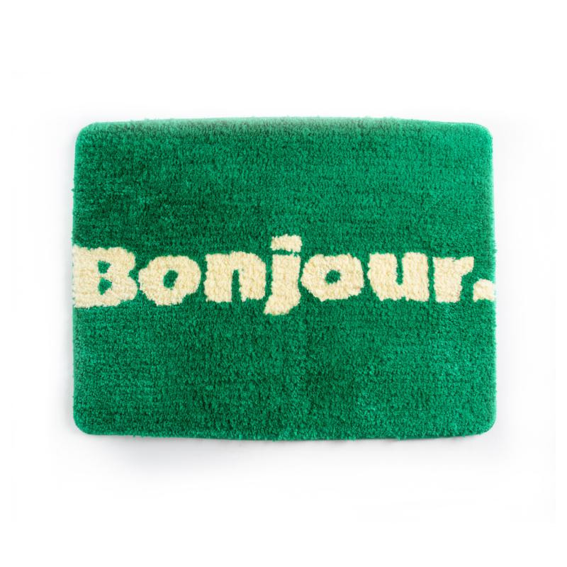 TAPIS DE BAIN BONJOUR VERT