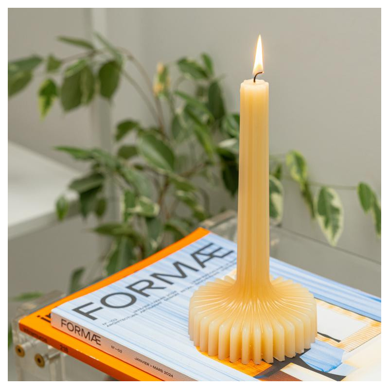BOUGIE DÉCORATIVE BEIGE