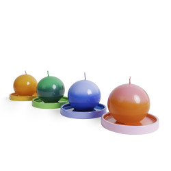 BOUGIE COULEUR DÉGRADÉE FEU Ambiance Chaleureuse et Dynamique