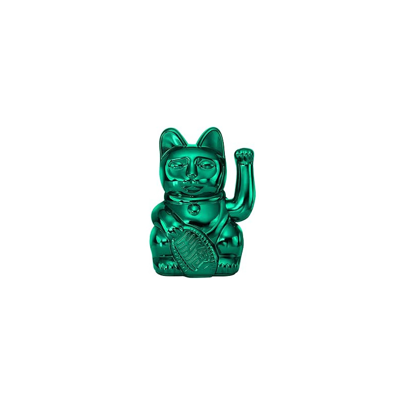 MANEKI NEKO SHINY TEAL LUCKY CAT