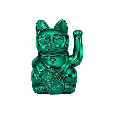 MANEKI NEKO SHINY TEAL LUCKY CAT