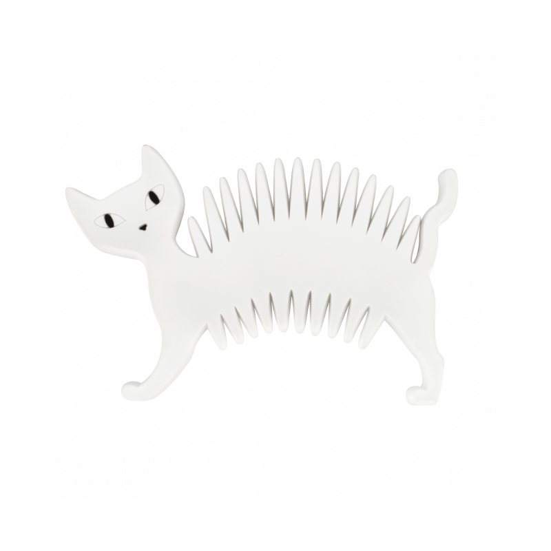 PORTE SAVON CHAT BLANC PYLONES