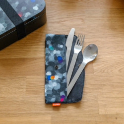 SET DE 3 COUVERTS DELICE CUT BLACK PALETTE PYLONES