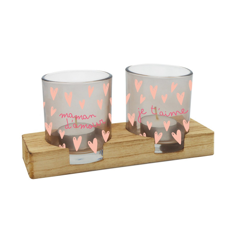 PHOTOPHORE MAMAN D'AMOUR JE T'AIME