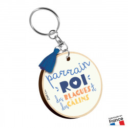 PORTE CLES PARRAIN BLAGUES