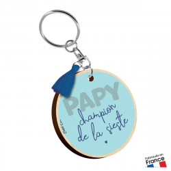 PORTE CLES PAPY CHAMPION DE LA SIESTE
