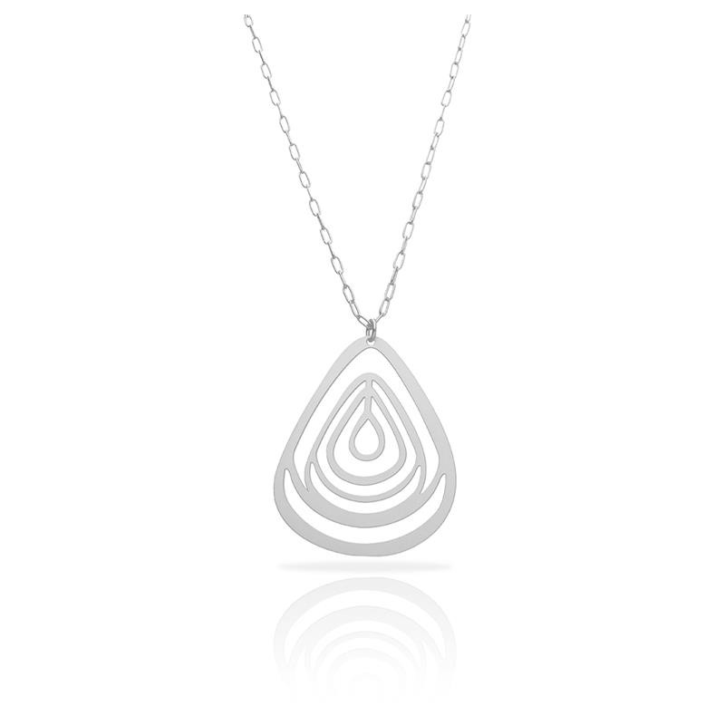 COLLIER LONG AMAOTO ARGENT RAS. BIJOUX