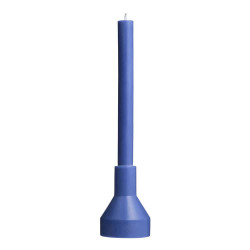 BOUGIE ET SOCLE BLEU