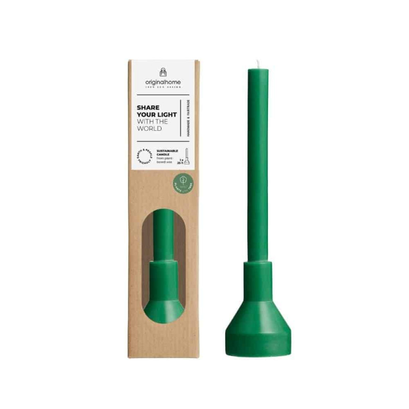 BOUGIE ET SOCLE VERT GRASS