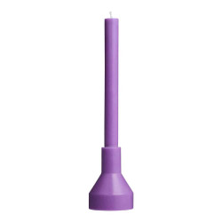 BOUGIE ET SOCLE MAUVE