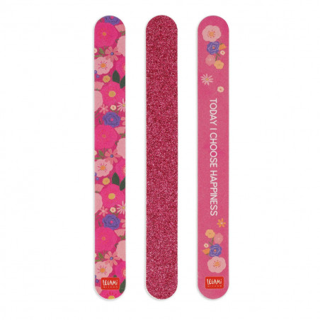 SET DE 3 LIMES A ONGLES FLOWER LEGAMI SET DE 3 LIMES A ONGLES FLOWER LEGAMI