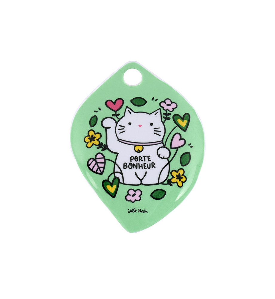 REPOSE SACHET DE THÉ CHAT BONHEUR Derrière La Porte