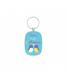 PORTE-CLES NOTRE NID D'AMOUR Derrière La Porte