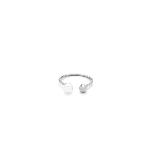 BAGUE ACIER ET NACRE BAGUE ACIER ET NACRE