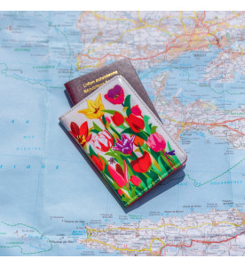 PORTE PASSEPORT TULIPE PYLONES