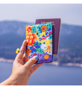 PORTE PASSEPORT BOUQUET PYLONES