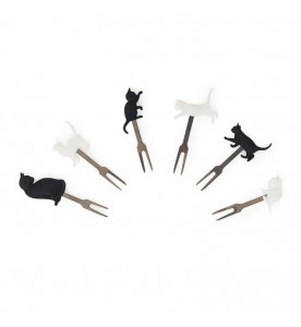 SET DE 6 PIQUE APÉRITIF CHAT LEGAMI