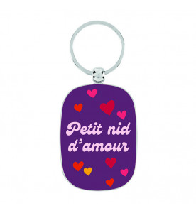 PORTE-CLES PETIT NID D'AMOUR DERRIERE LA PORTE