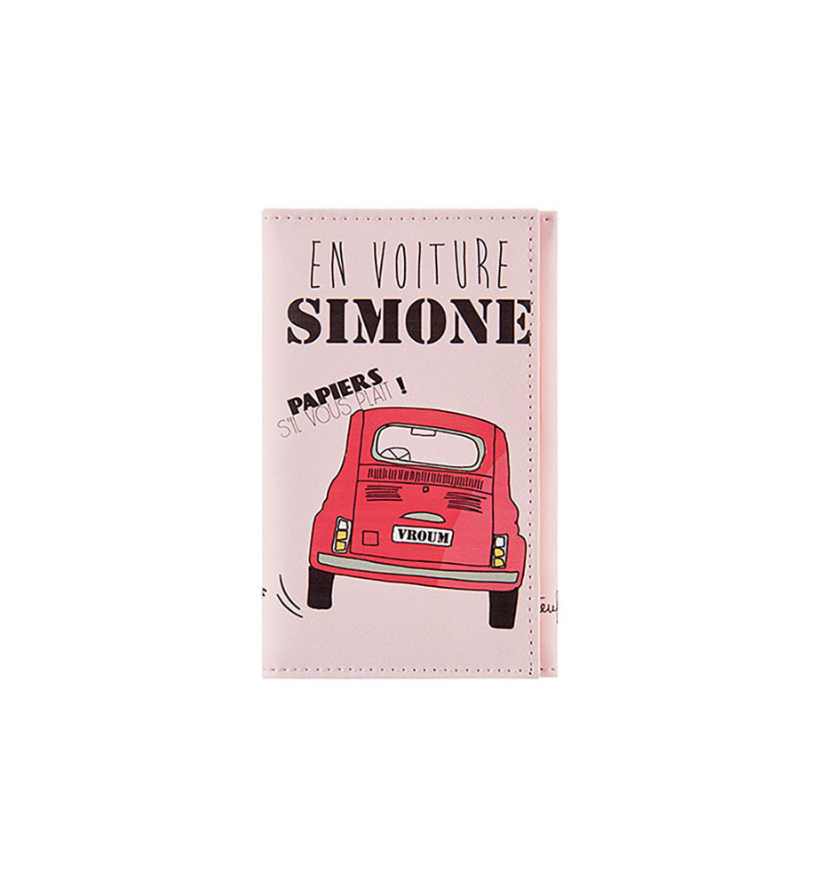 PORTE PAPIER DE VOITURE "EN VOITURE SIMONE"