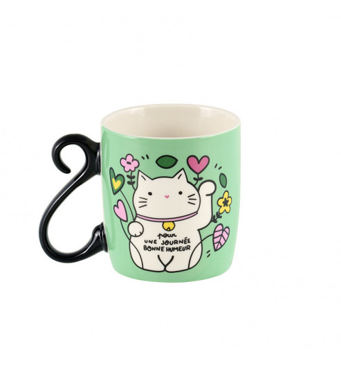 MUG CHAT BONHEUR HOUBA DERRIERE LA PORTE MUG CHAT BONHEUR HOUBA DERRIERE LA PORTE