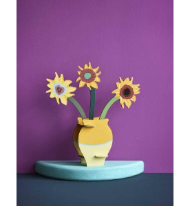 POP OUT CARDS VAN GOGH FLOWERS STUDIO ROOF