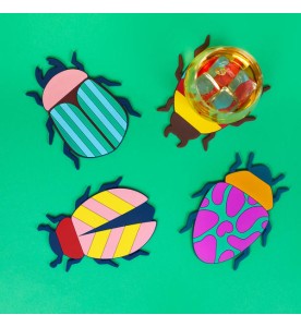 SOUS VERRES THE BEETLES *4