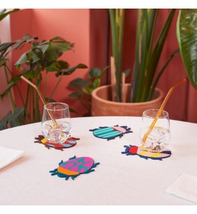 SOUS VERRES THE BEETLES *4