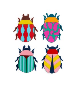 SOUS VERRES THE BEETLES *4