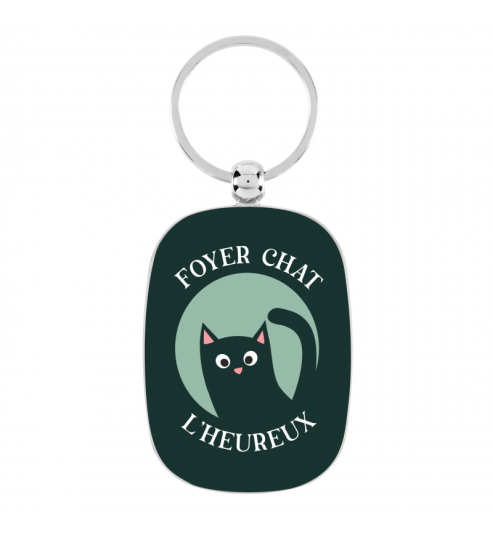 PORTE-CLES FOYER CHAT L'HEUREUX DLP