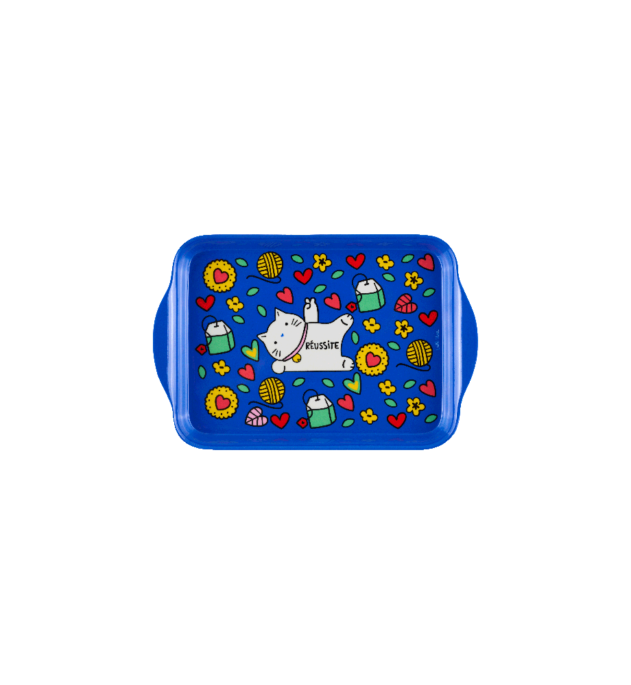 PLATEAU LYNDA CHAT BONHEUR BLEU DLP