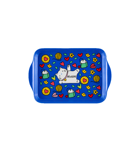 PLATEAU LYNDA CHAT BONHEUR BLEU DLP