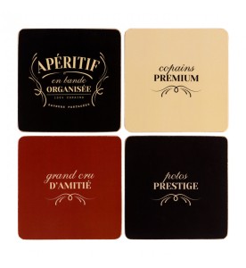 DESSOUS DE VERRE EN BANDE ORGANISEE