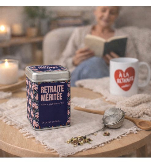 BOITE A THÉ RETRAITE BIEN MERITEE