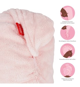 SERVIETTE TURBAN A CHEVEUX KITTY LEGAMI