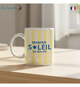 MUG MAMAN SOLEIL DE MA VIE JAU