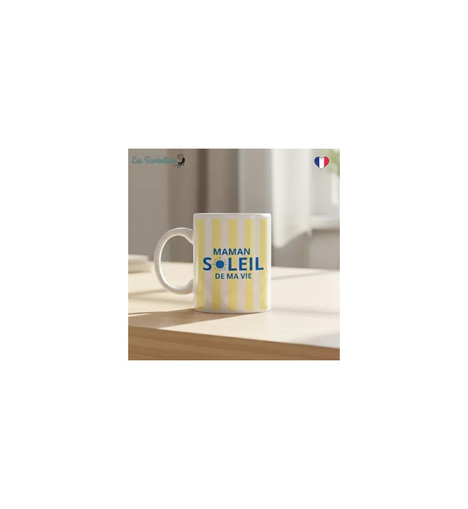 MUG MAMAN SOLEIL DE MA VIE JAU