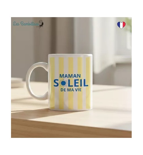 MUG MAMAN SOLEIL DE MA VIE JAU