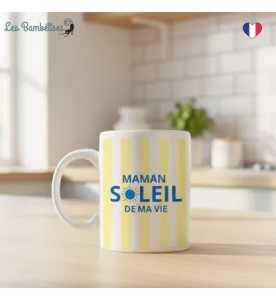 MUG MAMAN SOLEIL DE MA VIE JAU