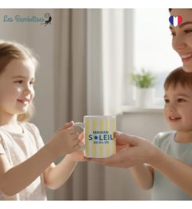 MUG MAMAN SOLEIL DE MA VIE JAU