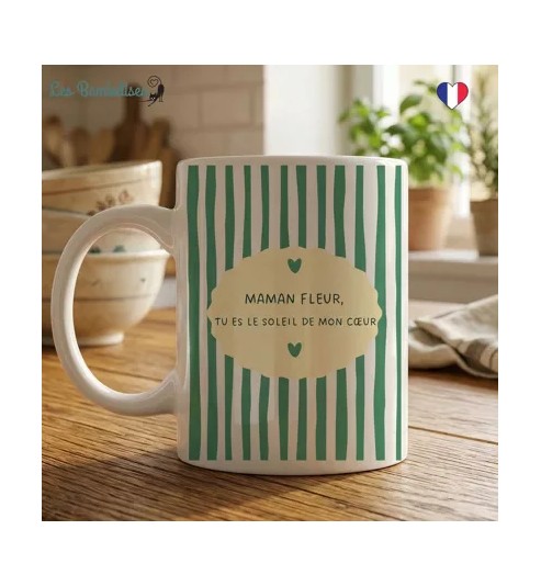 MUG MAMAN RAYURES VERTES