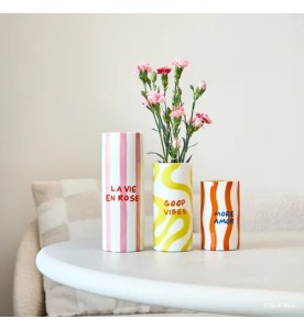 VASE ANTONIA LA VIE EN ROSE QUE RICO