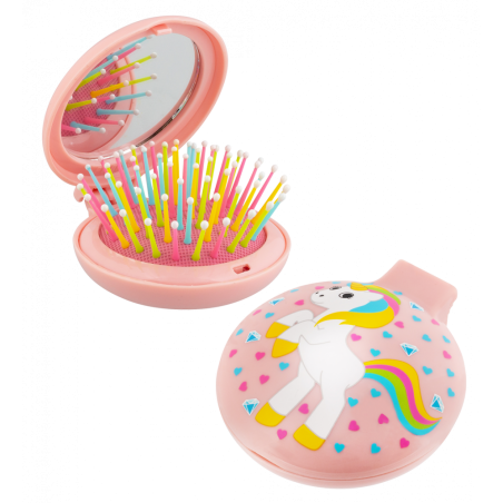 BROSSE PLIABLE + MIROIR LADY RETRO LICORNE Pylones BROSSE PLIABLE + MIROIR LADY RETRO LICORNE Pylones