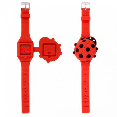 MONTRE LED COCCINELLE ANIWATCH Pylones MONTRE LED COCCINELLE ANIWATCH Pylones