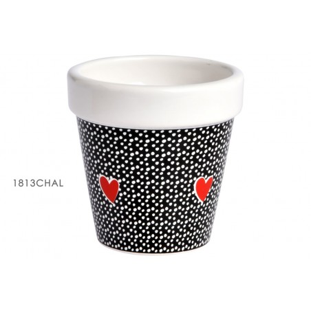 Cache pot petit modèle« Au chaud au chalet »