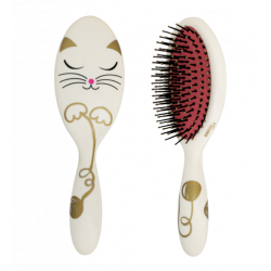 BROSSE A CHEVEUX CHAT BLANC